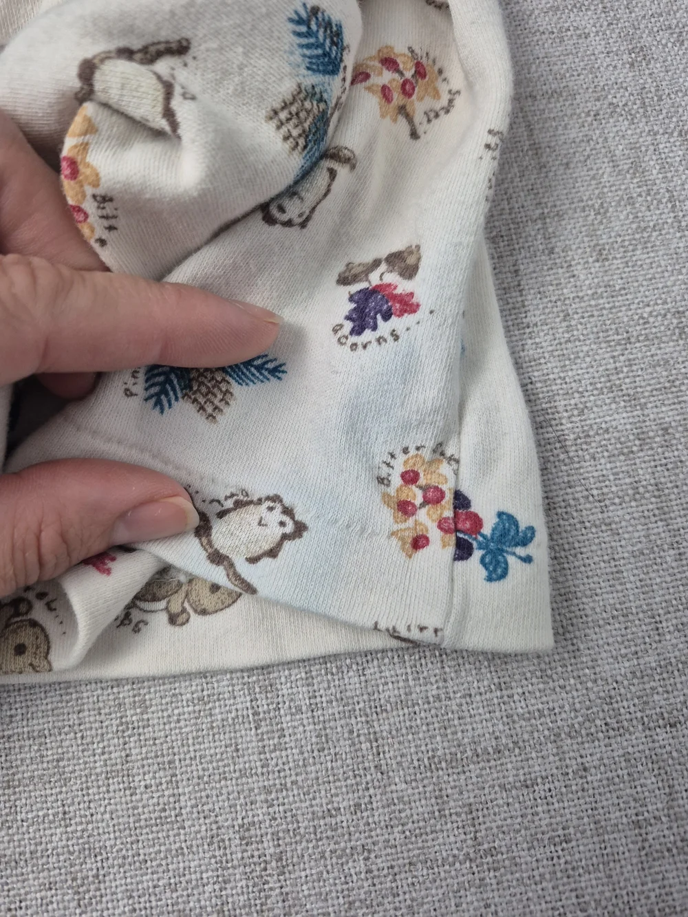 Vintage 90s Carter's Toddler Quilted Overalls & Turtleneck Set 18-24M Woodland